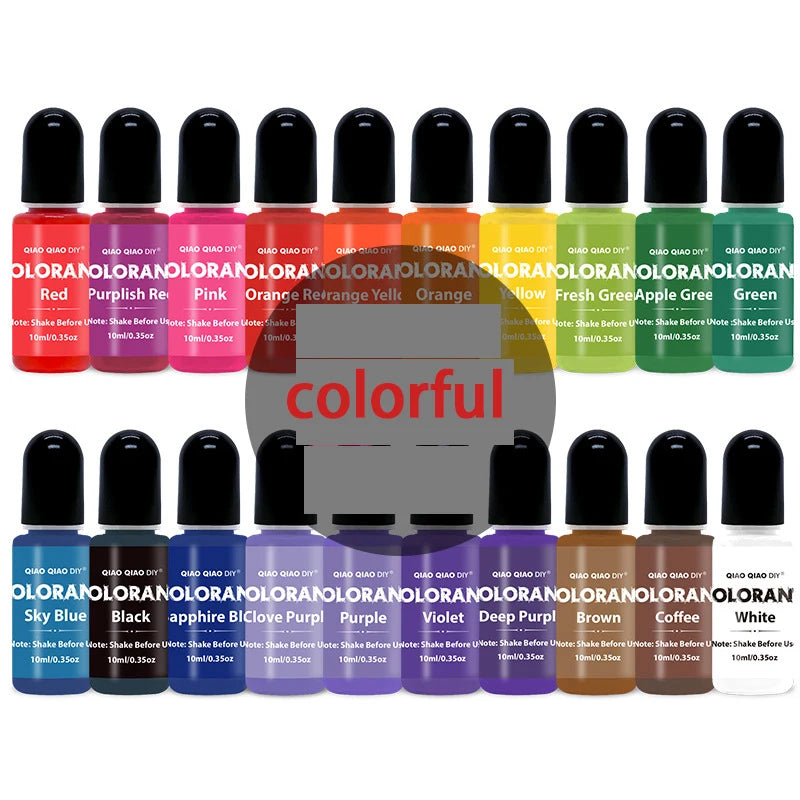 20-Color Candle Dye Set Liquid Wax Pigment for Candle Making DIY Supplies