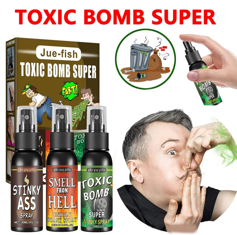 Prank Fart Spray Stink Bomb Liquid for Jokes and Party Gags, Realistic Smell, Non-Toxic