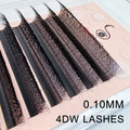 4D W Shape Eyelash Extensions Premade Fans Natural Soft Light Full Lashes