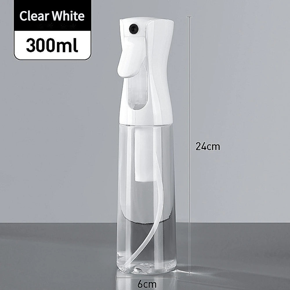 High Pressure Mist Spray Bottle - Refillable Plastic Hair and Garden Disinfectant 200/300/500ML