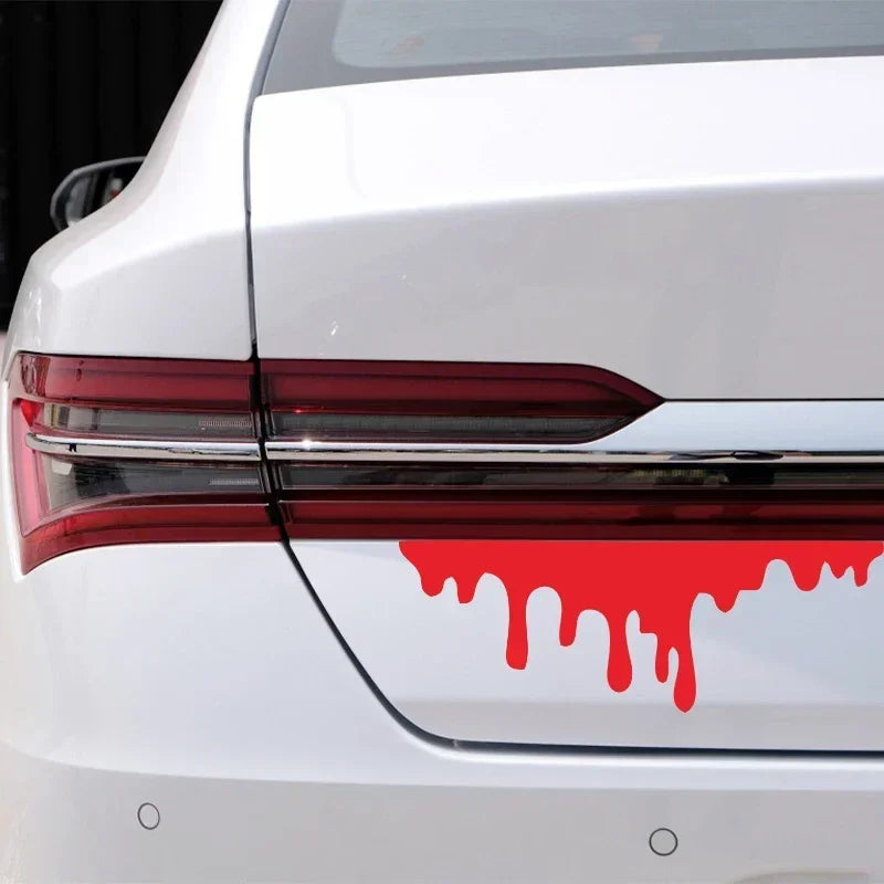 Halloween Blood Drips Car Sticker Waterproof Bumper Decal 14x5cm