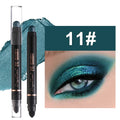 Dual-Ended Metallic Eyeshadow Stick & Highlighter Pencil Waterproof Glitter Makeup
