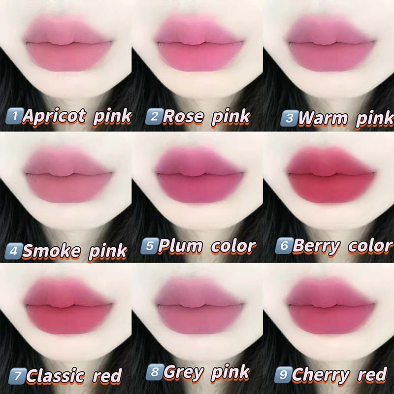 Velvet Lip Mousse - Matte & Natural Finish, Long-Lasting Non-Drying Lipstick with Bear Design