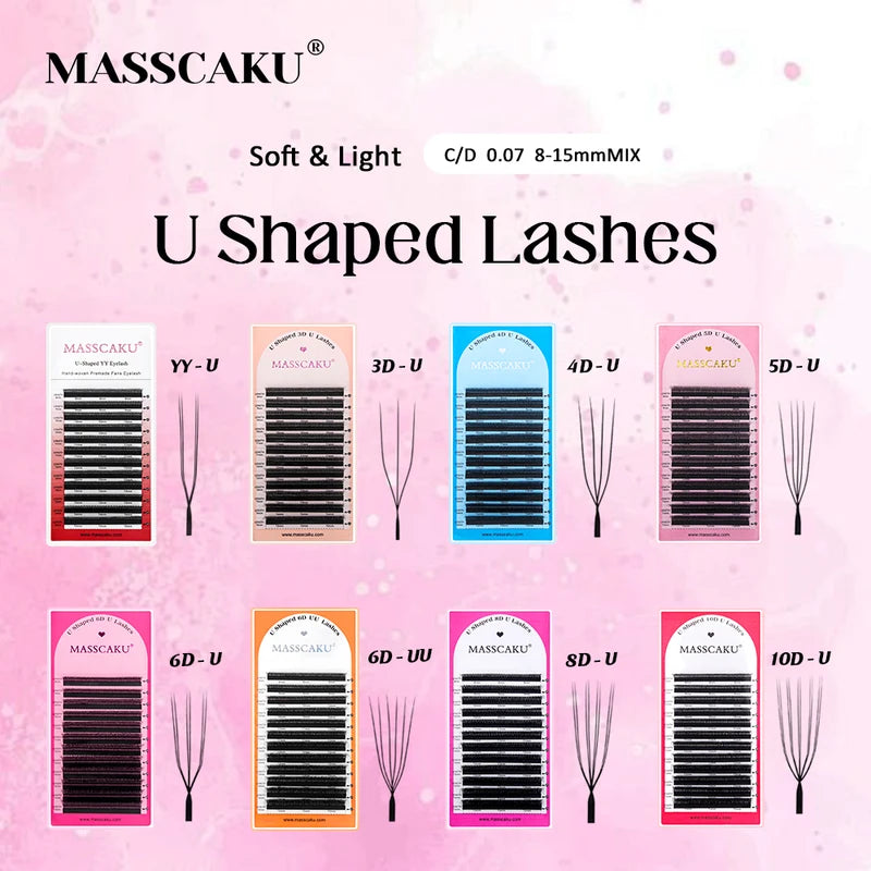 False Eyelashes 3D/4D/5D/6D/8D/10D Mix 8-15mm Natural Volume Lashes