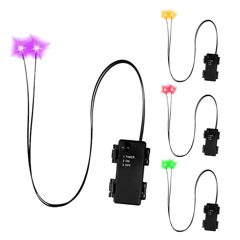LED Glowing Eyes for Halloween Tombstones and Props - Indoor Outdoor Spooky Decoration Set