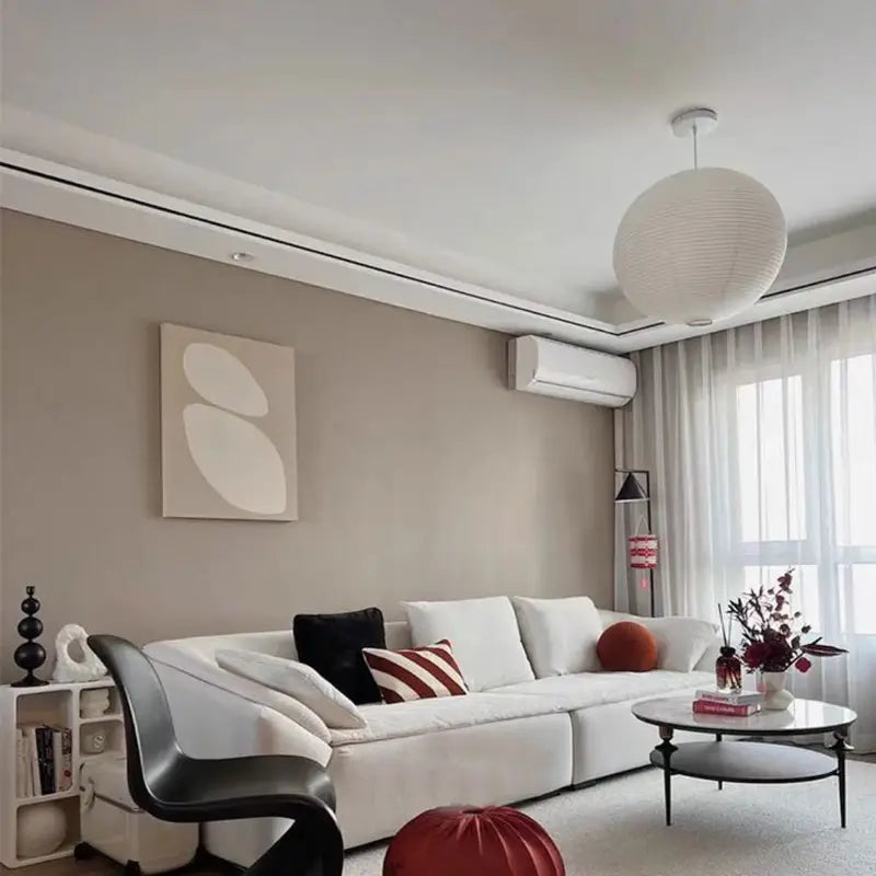 Modern Hanging Paper Lampshade Pendant Light Cover for Living Room & Bar