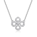 Moissanite Pendant Necklace for Women, Sterling Silver & 18k Gold Plated, Sparkling Gift