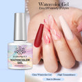 Watercolor Gel Nail Polish - Clear 10ml for Marble & Spreading Effects