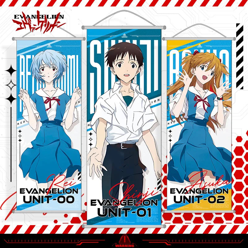 Anime Wall Art Scroll - Neon Genesis Evangelion Rei Ayanami Room Decor