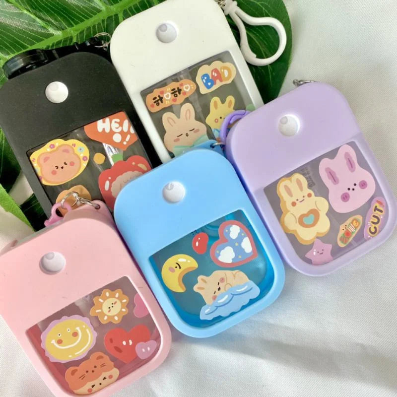 Mini 38ml Scented Hand Sanitizer Spray with Keychain - Travel Water Bottle