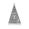 Round Hollow Geometric Connector Charms for Jewelry Making - 5 Pieces
