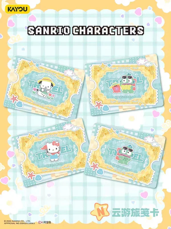 Sanrio Character Card Collection Toy Set - Hello Kitty & Kuromi Game Accessories