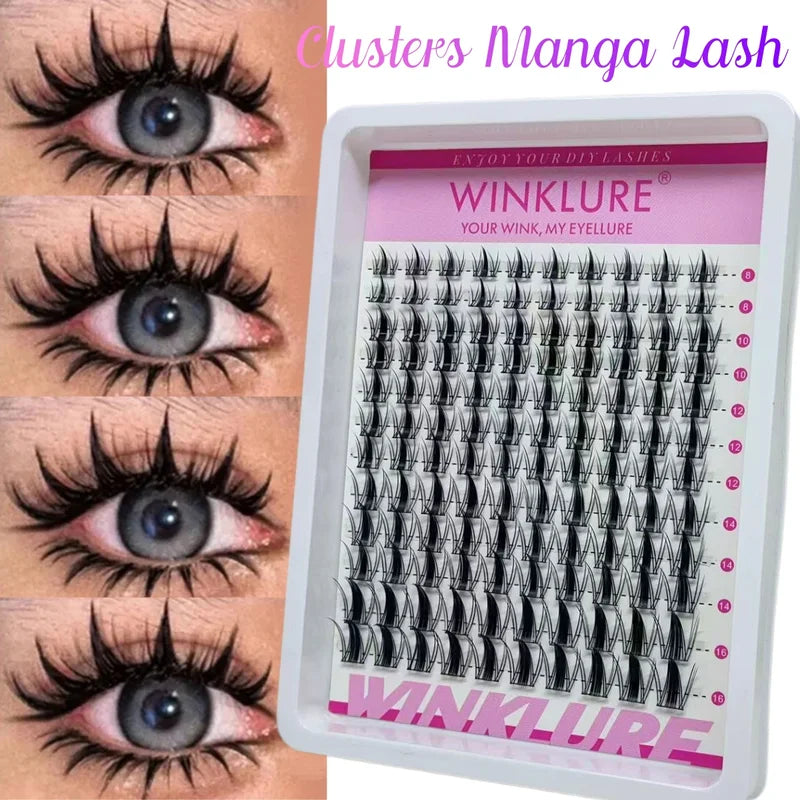 Manga Lash Clusters Kit with Lash Bond and Seal for False Eyelash Extensions