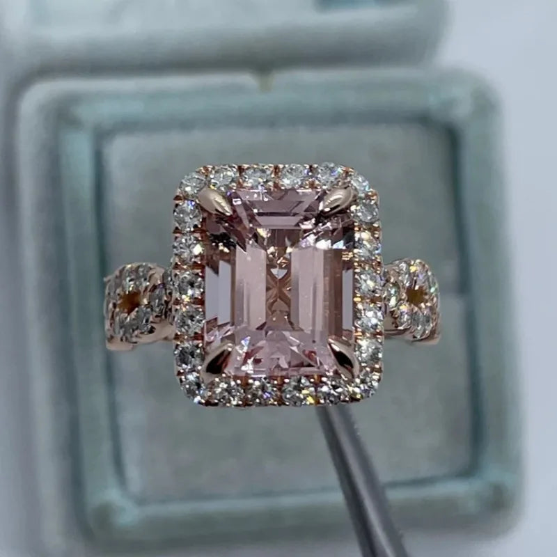 Trendy Cubic Zirconia Engagement Ring for Women - Multiple Sizes