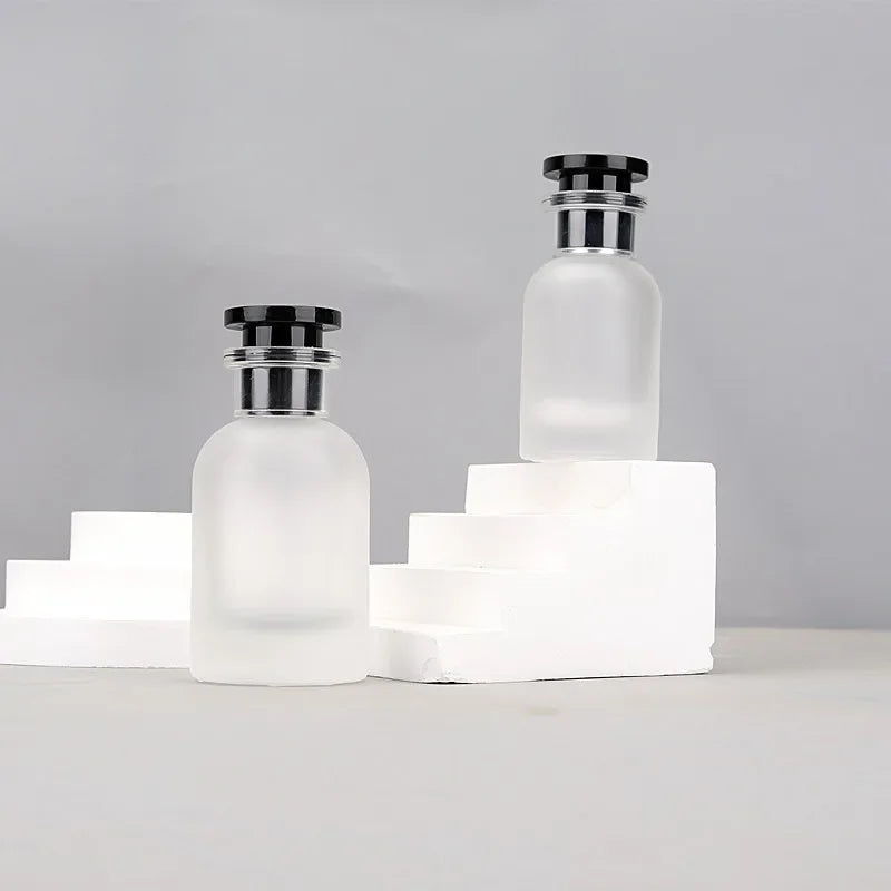 Frosted Glass Spray Bottles 30ml & 50ml Empty Perfume Atomizer Travel Containers