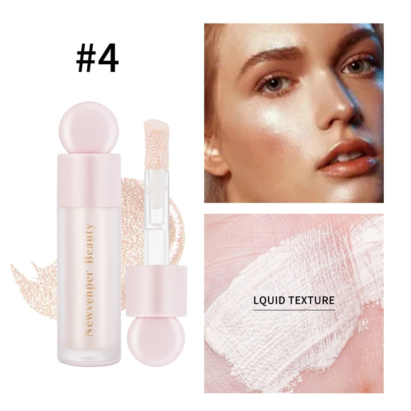 Liquid Highlighter, Blush & Contour Set for Face & Body - Natural Glow Finish