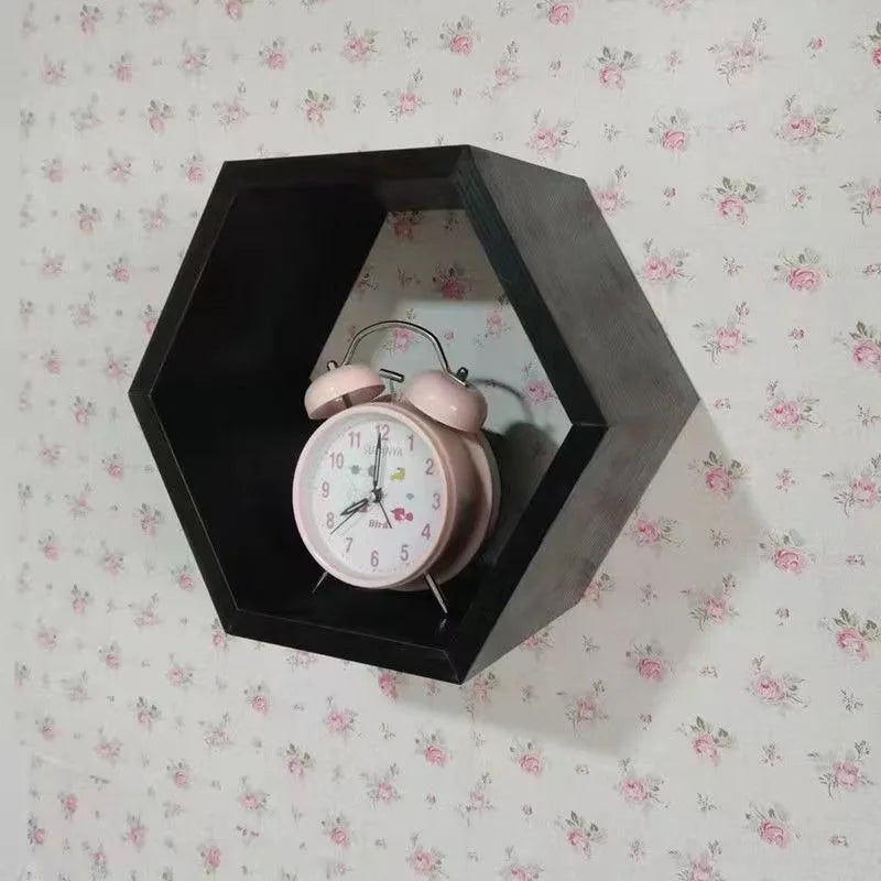 Hexagonal Honeycomb Wall Storage Rack - Creative Minimalist Grid Organizer