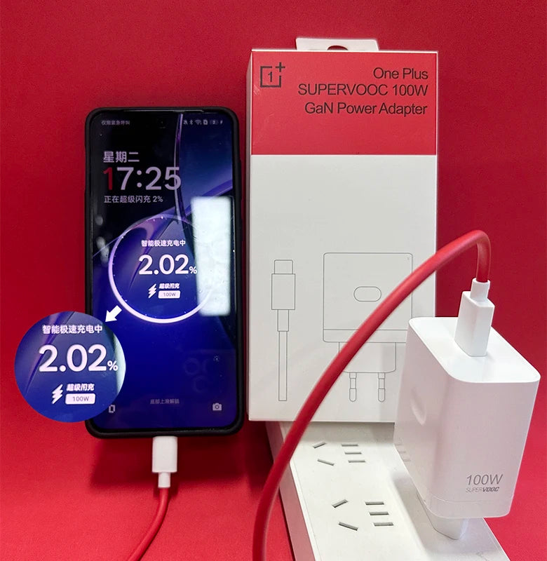 High-Speed USB-C Charger Adapter with 3.3ft Cable for OnePlus & Oppo Devices