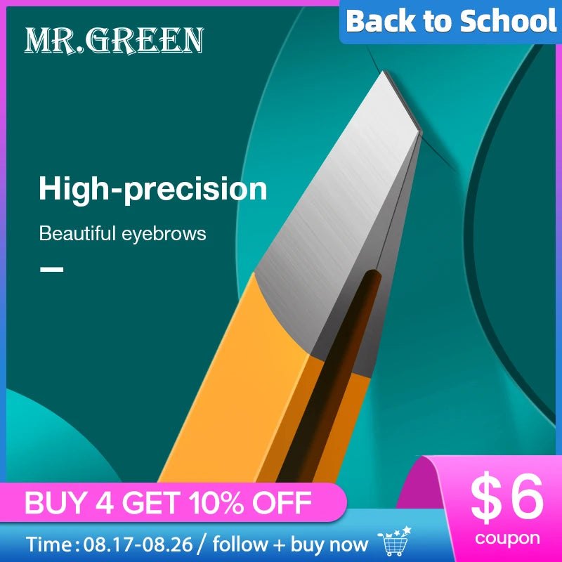 Eyebrow Tweezers Slanted Precision Hair Removal Beauty Tool Stainless Steel