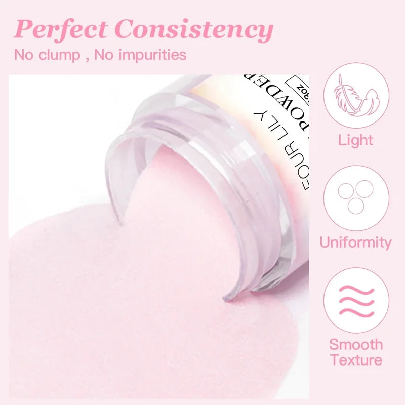 Acrylic Nail Kit with Powder & Liquid Set for Extension & Carving - Multiple Colors