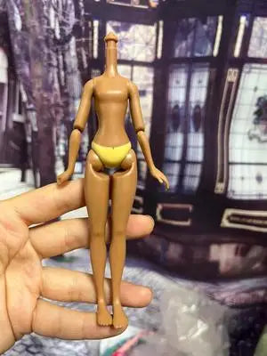 1/12 Doll House Girl Doll Without Head - DIY Nude Movable Body, 25cm