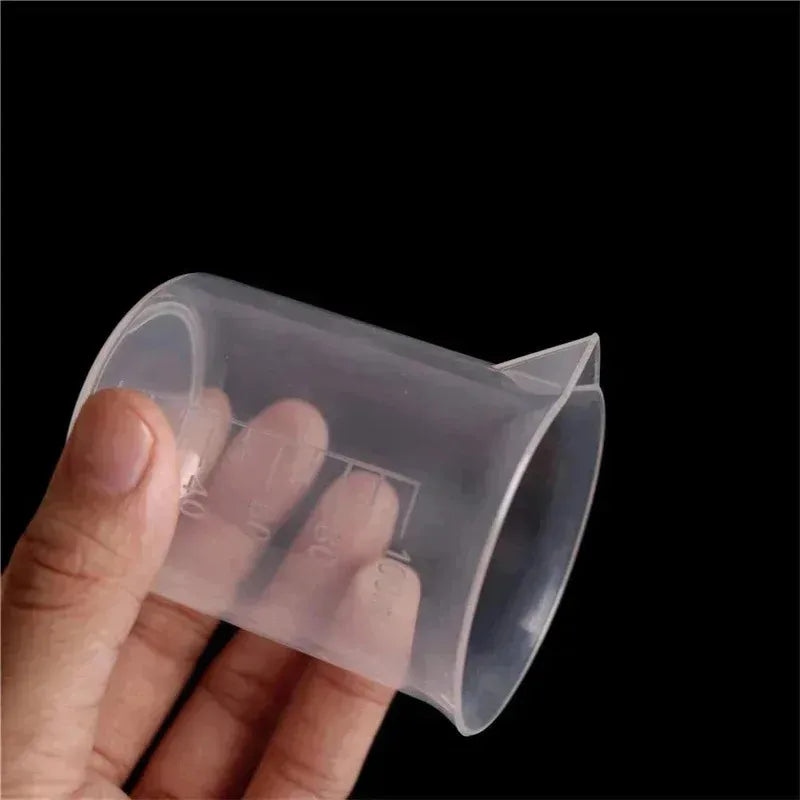 12Pcs Laboratory Measuring Cups Set 100ml Plastic Resin Mixing Beakers