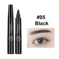 4 Point Eyebrow Pencil Long-Lasting Waterproof Microblading Makeup for Women