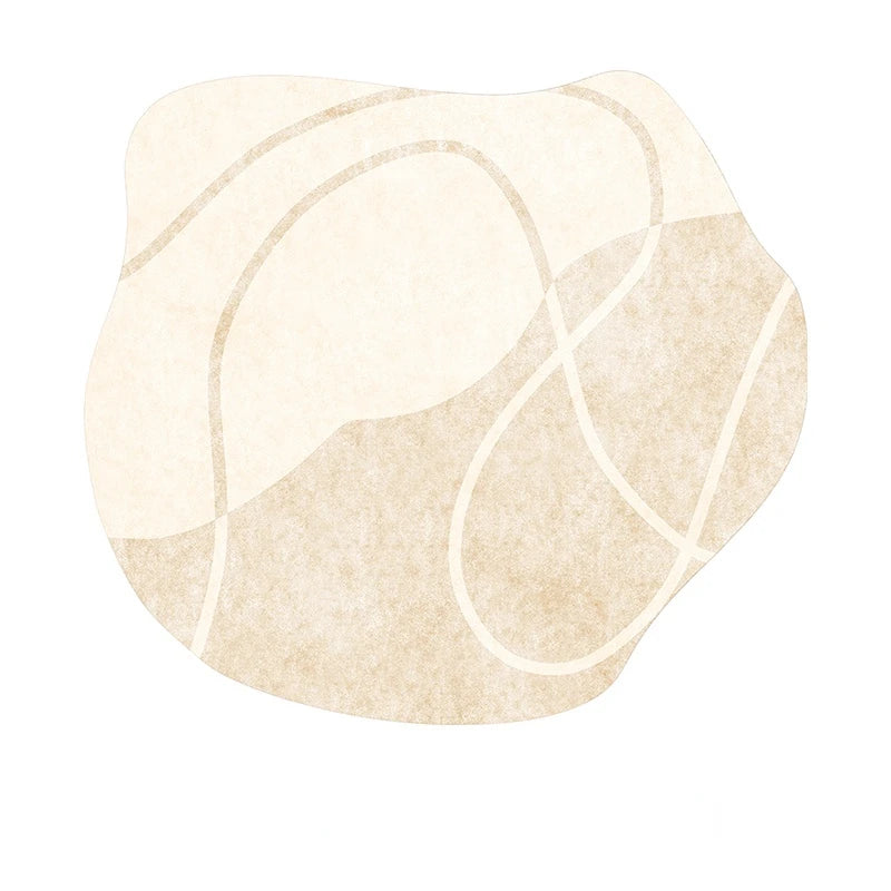 Large Modern Irregular Living Room Carpet - Decorative Rug for Bedroom & Winter Flooring