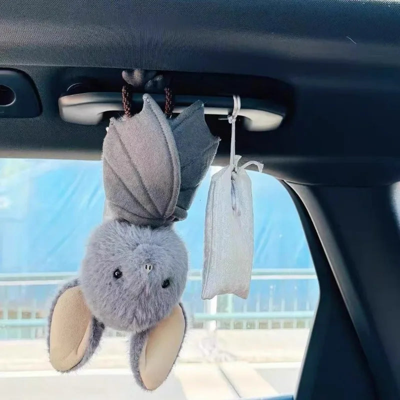 25cm Cartoon Bat Halloween Plush Pendant - Funny Animal Car Decoration
