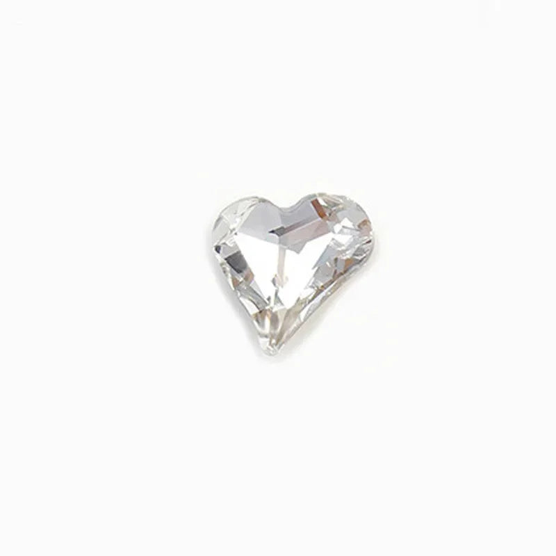40PCS Heart-Shaped Irregular Rhinestone Nail Art Decorations - DIY Nail Embellishments