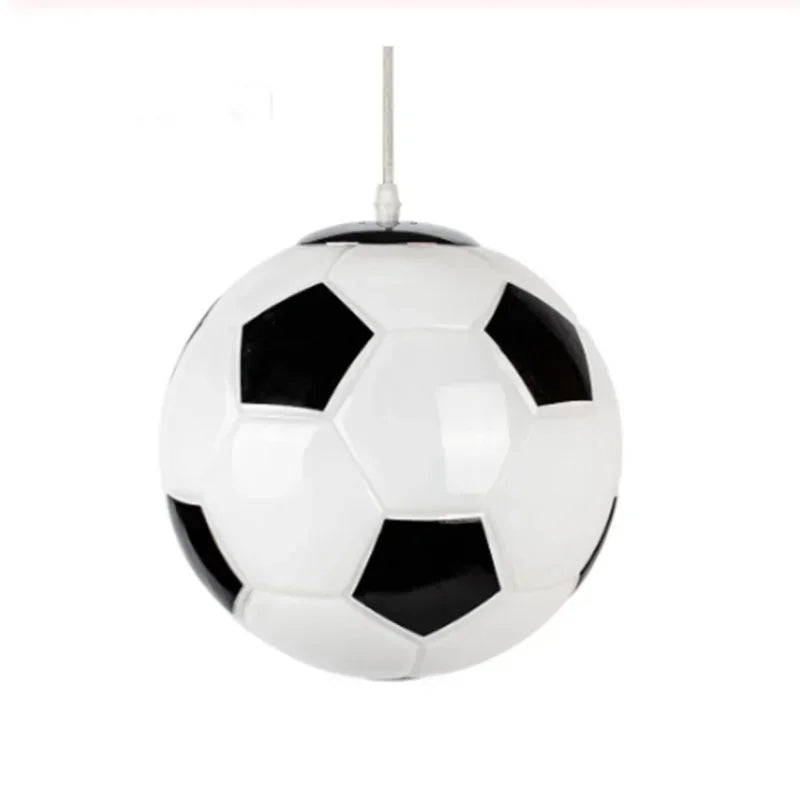 Creative Modern Football Glass Light Fixture for Children's Bedroom & Kids Room Decor