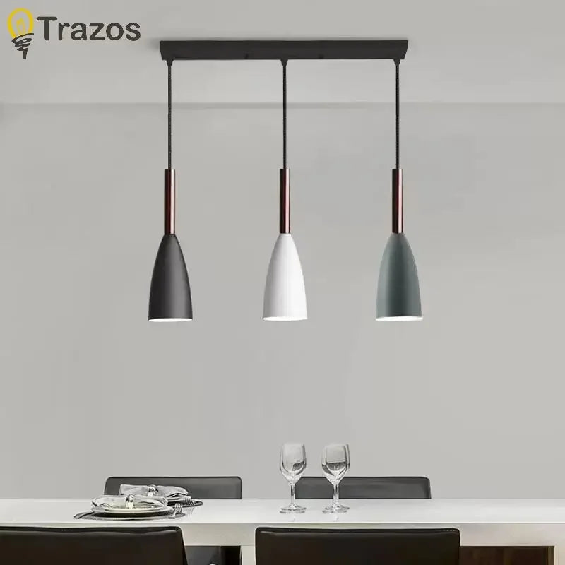 Modern 3-Head LED Chandelier for Dining Rooms - Creative Nordic Style Lighting