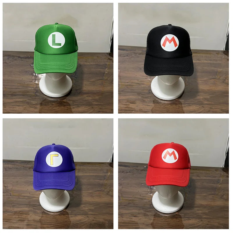 Unisex Trucker Sun Hat - Adjustable Mesh Baseball Cap for Anime Cosplay