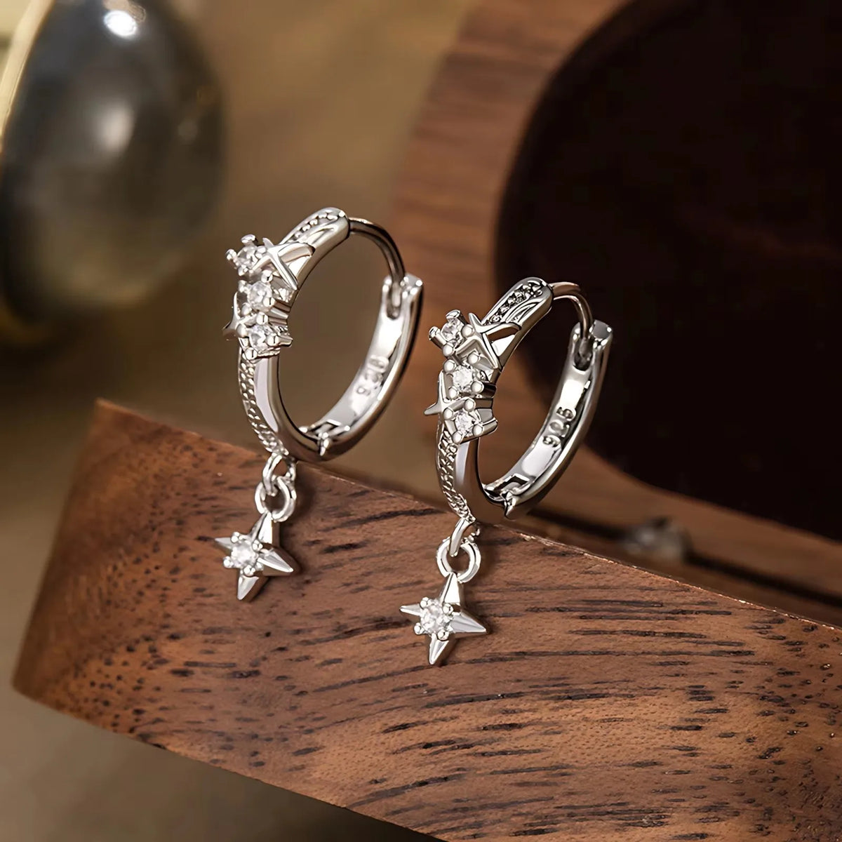Sterling Silver Geometric Stud Earrings for Women - Versatile Jewelry Gift