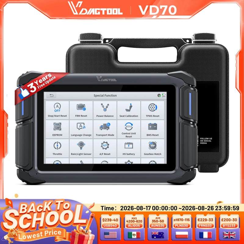 OBD2 Automotive Scanner Bi-Directional Car Diagnostic Tool with 31+Reset & Free Updates