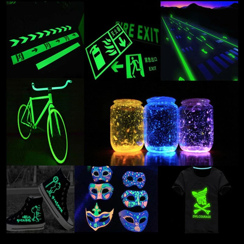 Glow in Dark Phosphor Powder 500g for DIY Paint Resin Jewelry & Crafts