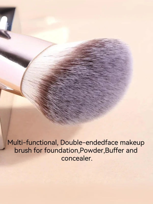 Double-Ended Foundation Brush Set for Face Makeup Contour & Concealer