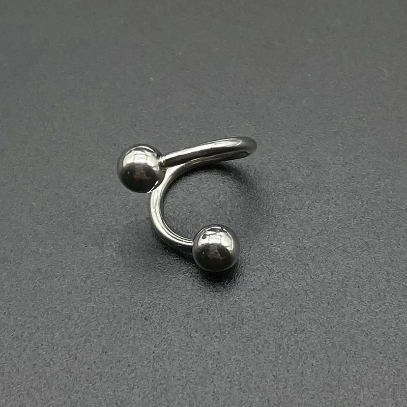 S Shape Lip & Cartilage Piercing Ring 16G Stainless Steel Body Jewelry
