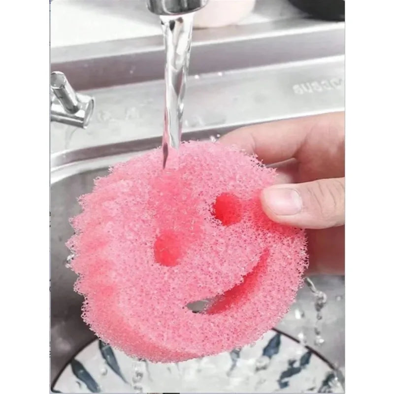 Kitchen Cleaning Sponge Cloth Set - Strong Scouring Pad Odor Resistant All Colors