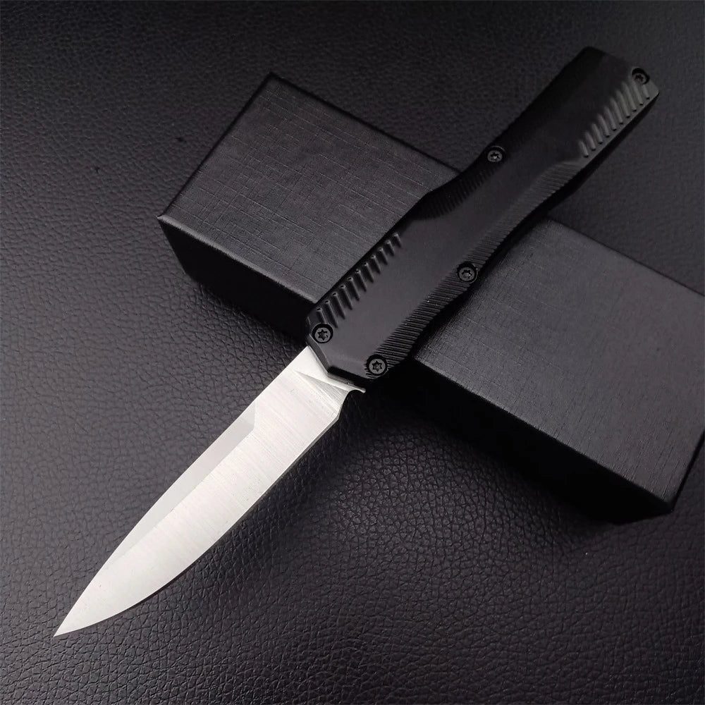 High-Quality T6 Aluminum Handle Fixed Blade Knife with D2 Steel Blade for Camping and Outdoor Use