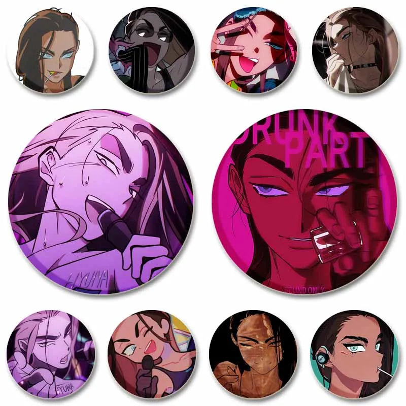 Anime Character Badge Pins Enamel Brooches for Backpack Clothes Accessories