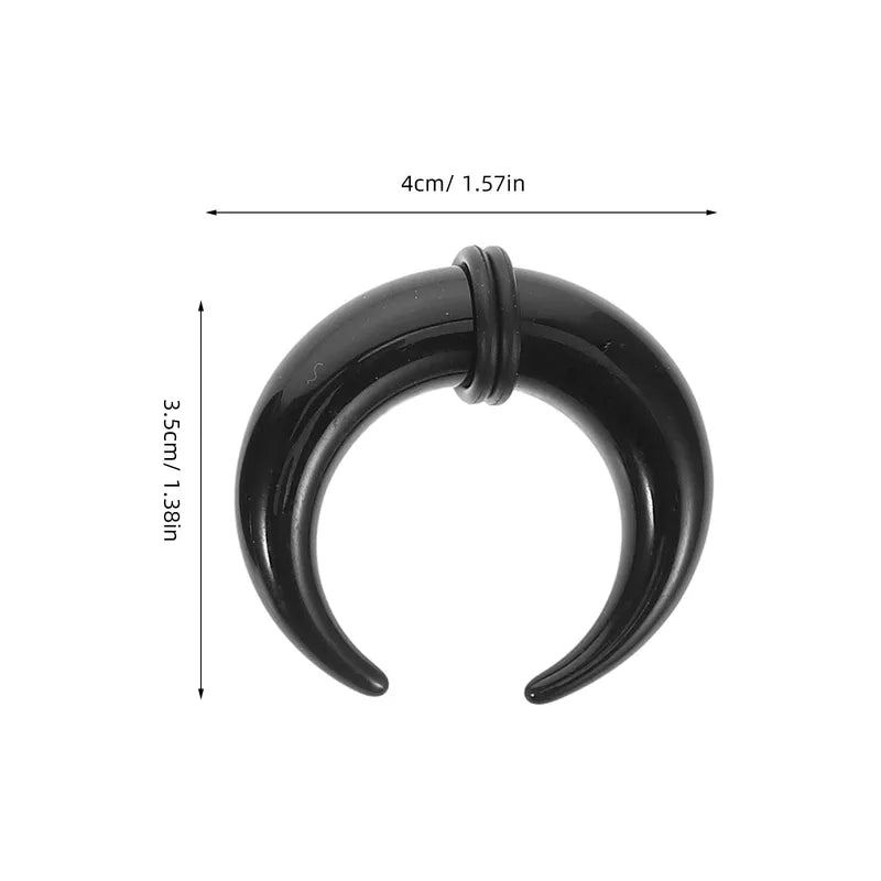 18PCS Acrylic Septum & Ear Stretching Jewelry Kit - U-Shaped Horseshoe Rings