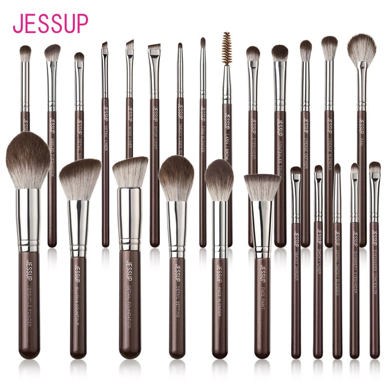 Premium Synthetic Makeup Brush Set 15/25pcs for Face & Eyes - Flawless Application