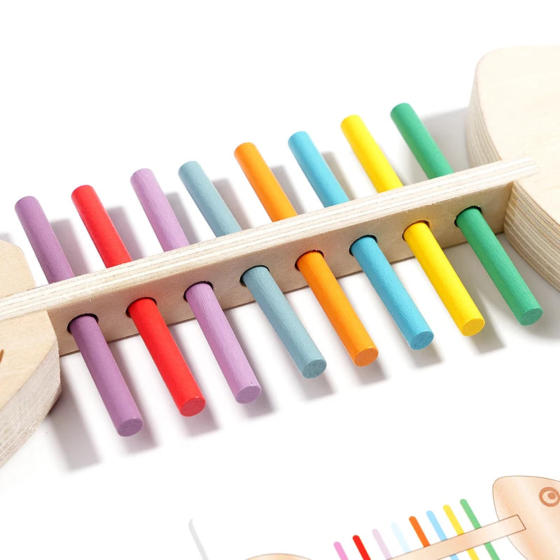 Montessori Color Matching Sensory Wooden Balance Stick Educational Toy for Kids