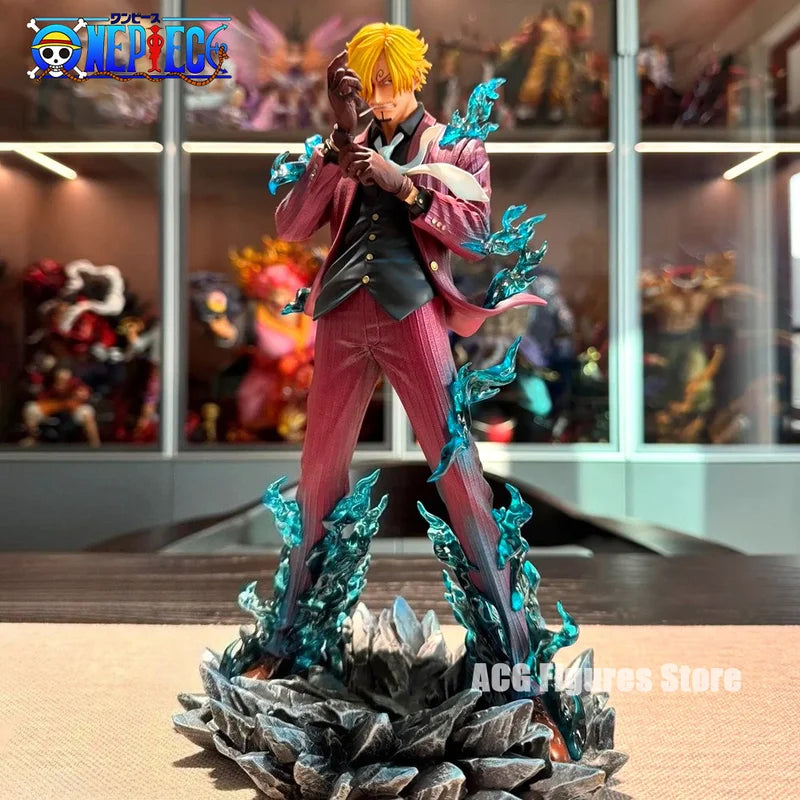 Anime ONE PIECE Sanji PVC Action Figure 25cm Collectible Desktop Statue