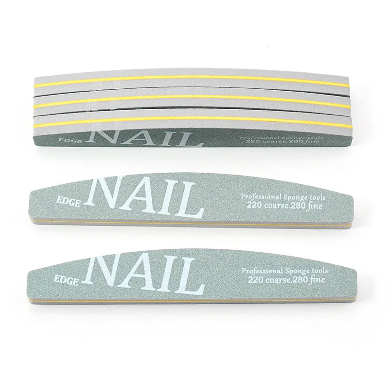 Sponge Block Nail Art File - 220/280 Grit Manicure Buffer & Nail Tool Set