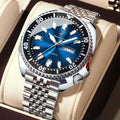 Luxury Business Men’s Waterproof Luminous Quartz Wristwatch - Stainless Steel Sport Watch