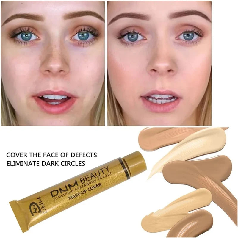 High Coverage Moisturizing Face Concealer Cream Waterproof Foundation