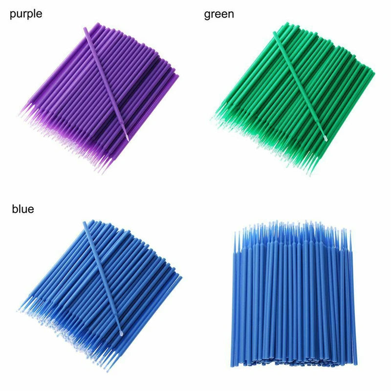 100Pcs Paint Brush Set for Touch-up Auto & Hobby Painting - Disposable Fine Tip Applicators