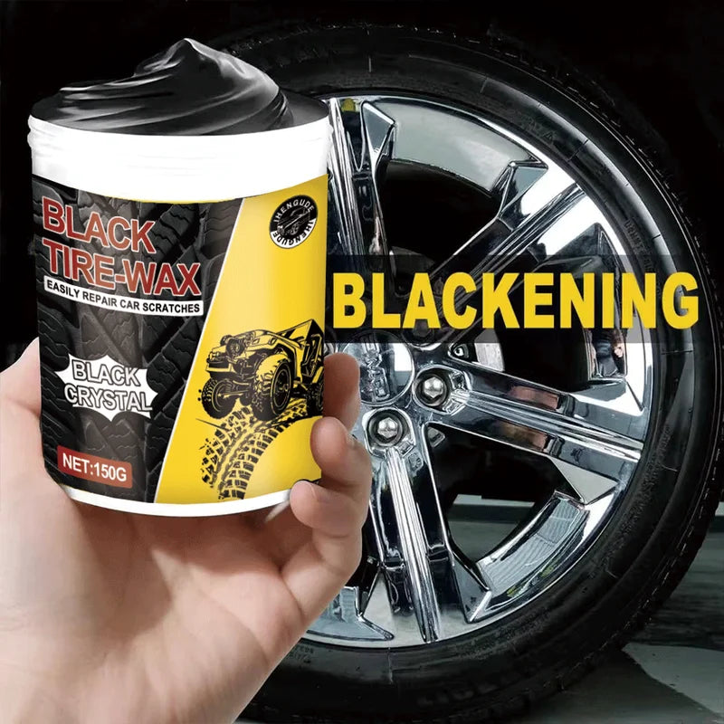 Car Tire Shine Wax - Long-Lasting Protection & Plastic Brightener for Vehicle Maintenance